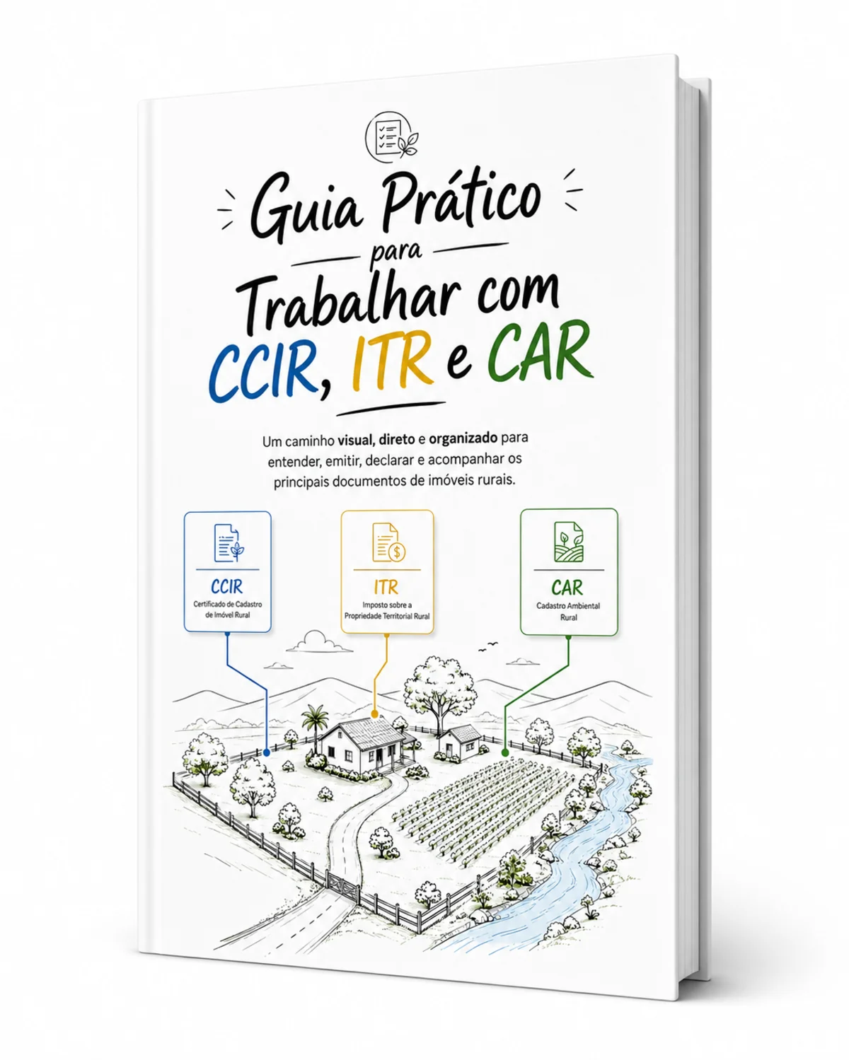 Capa do guia de 90 páginas Descomplicando — CCIR, ITR e CAR